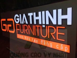 chữ nổi mica đèn led