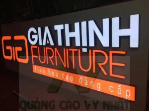 chữ nổi mica đèn led