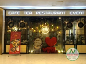 Trọn bộ chữ nổi inox đèn Led nhà hàng