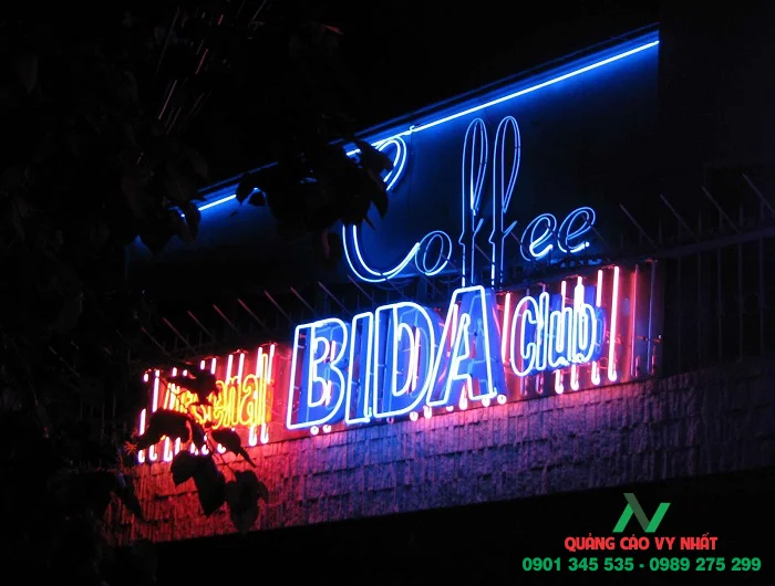 Bảng hiệu quảng cáo quán bida bằng đèn Led