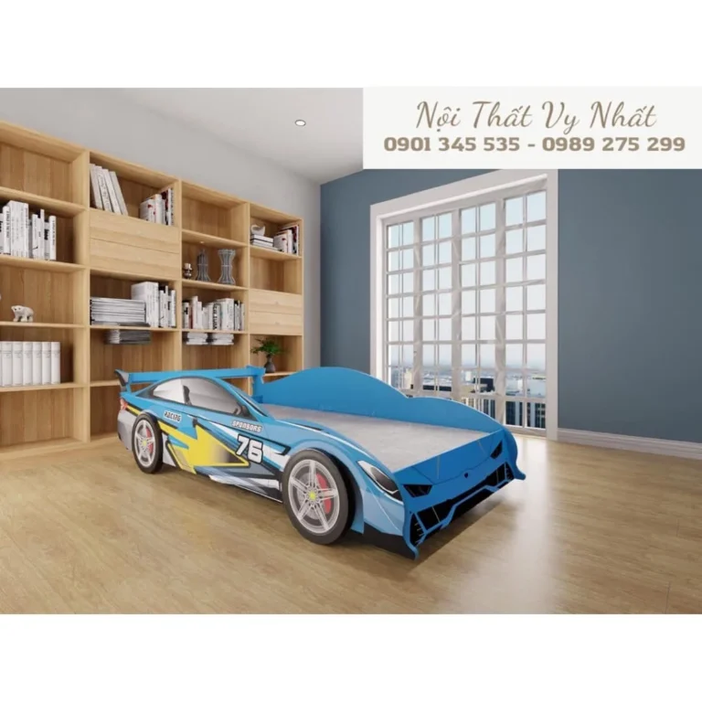 Mẫu giường ngủ hình ô tô cho bé trai đẹp nhất