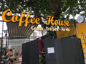 bảng hiệu quán cà phê gò vấp