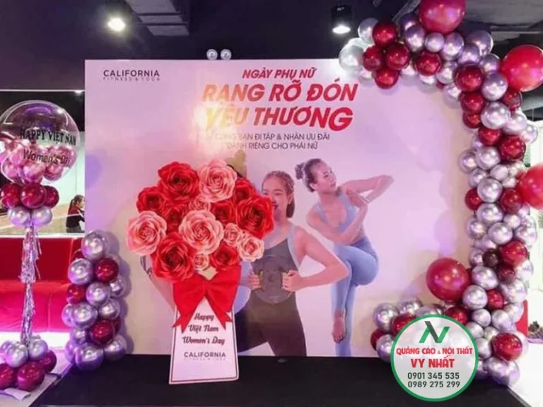 Thiết kế phông nền 20-10 theo yêu cầu lấy liền quận 12