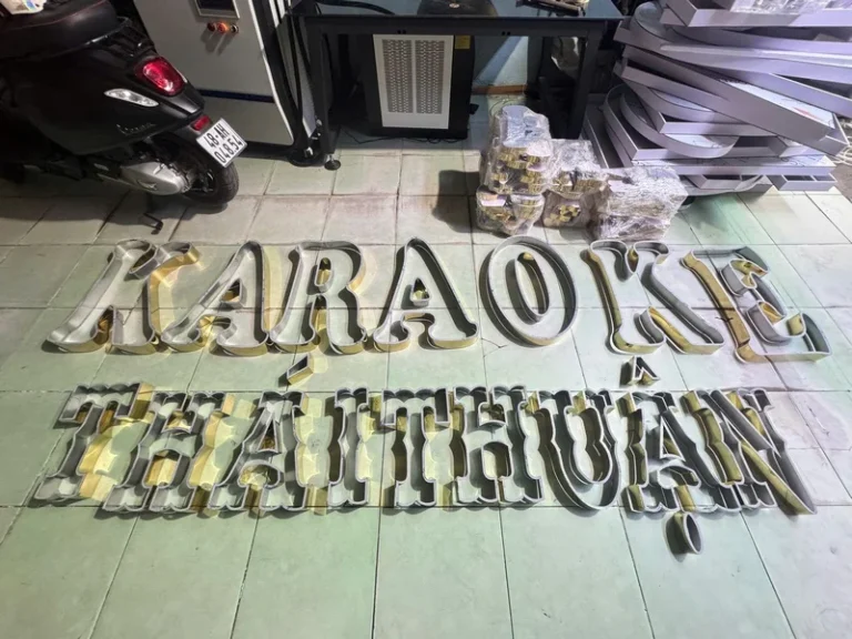 Gia công chữ Inox Karaoke, Khách Sạn đẹp, giá rẻ tại HCM